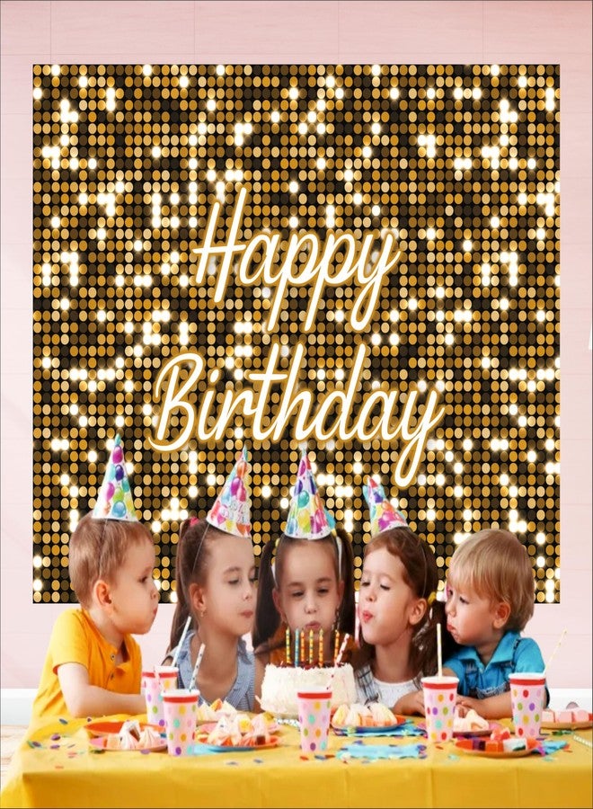 Party Baazaar Golden Birthday Backdrop 5x4 Ft | Backdrops for Decoration | Birthday Decoration Backdrop | Banner for Kids Theme Party - Image 4